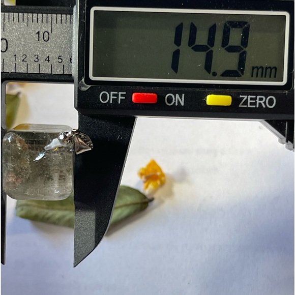 Garden Quartz Phantom Quartz Pendant Set of 2 pieces Crystal Natural Gemstone - Picture 15 of 16